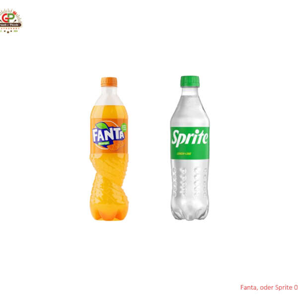 Fanta, oder Sprite 0,5 L